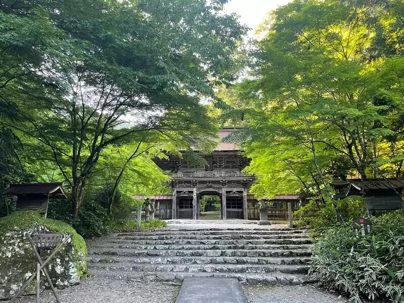 大矢田神社の門の写真